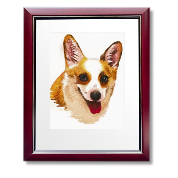 Custom Embroidered Pet Portrait