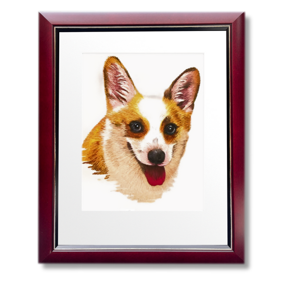 Custom Embroidered Pet Portrait: One Pet