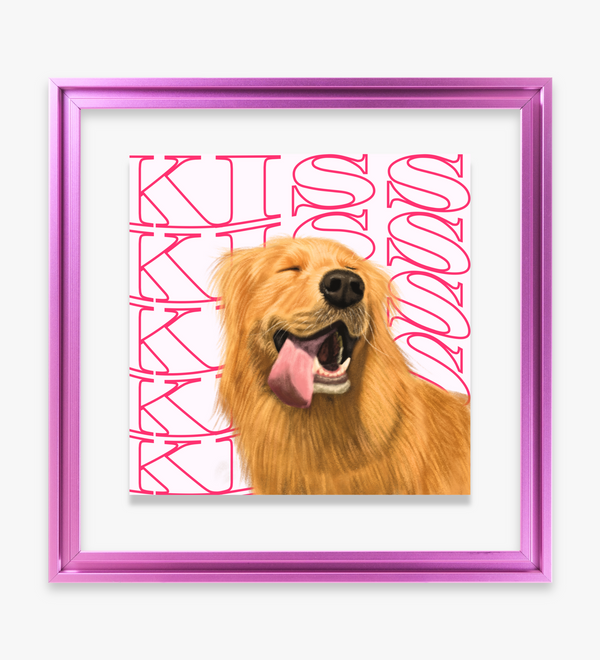 Custom Pinkglow Pet Portrait