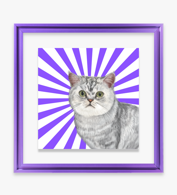 Custom Purplenova Pet Portrait