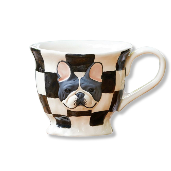 Yo Bulldog Mug: Checkered